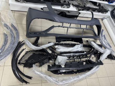 Бампер передний AMG 63 на Mercedes GLE w166